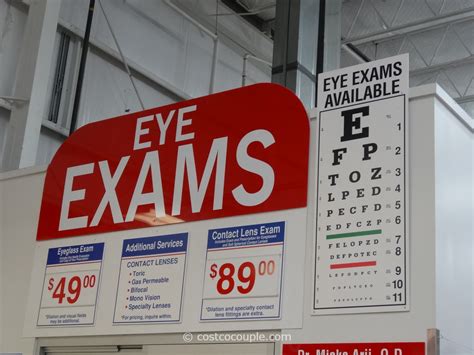 costco canada eye exam price.